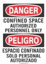 Confined Space Authorized Personnel Only Sign